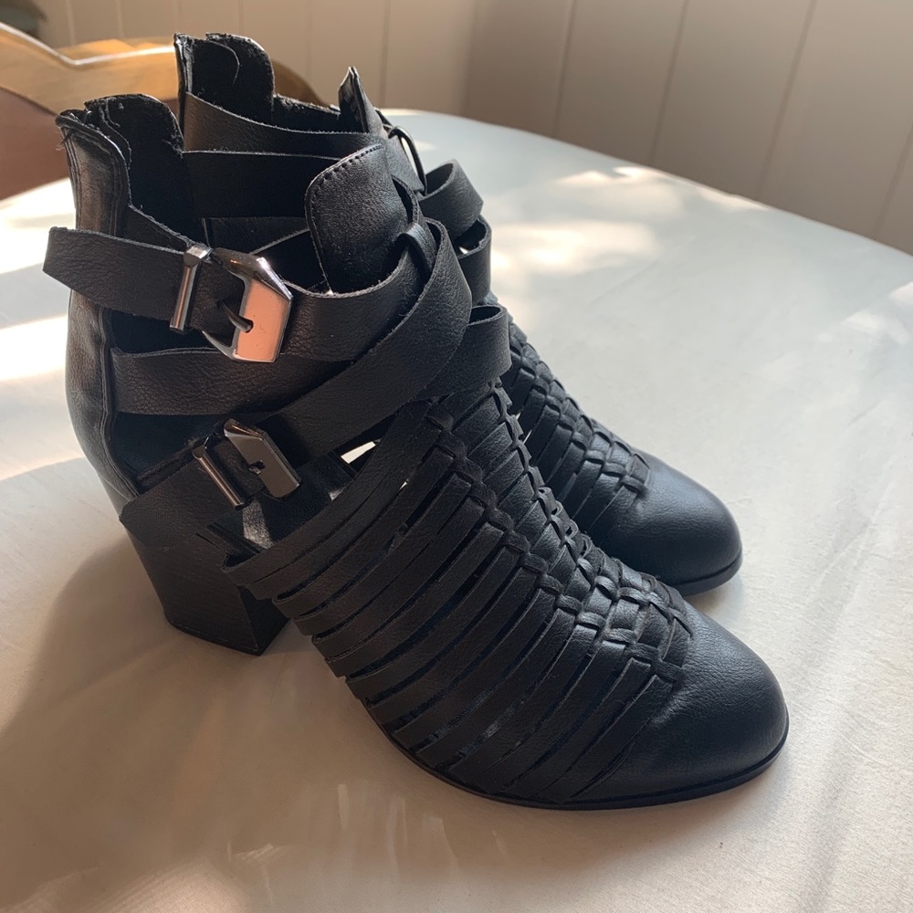 Buckle Heeled Booties